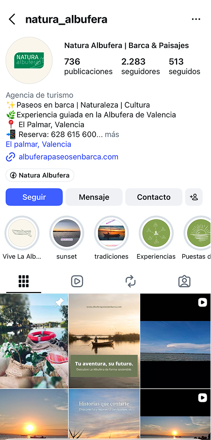 Natura Albufera — paseos en barca en La Albufera de Valencia