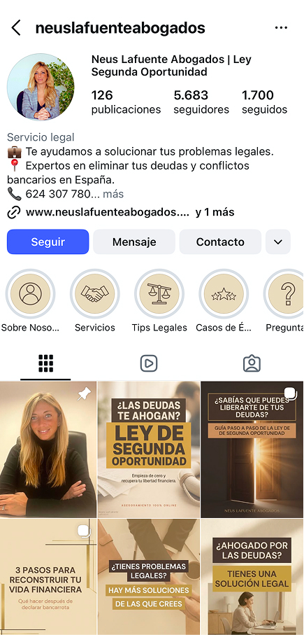 Neus Lafuente Abogados — Ley Segunda Oportunidad