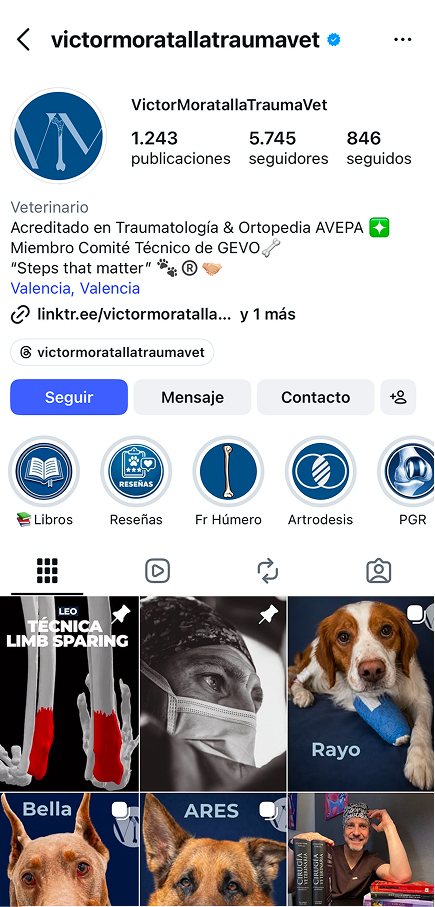 Víctor Moratalla — traumatología veterinaria